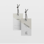 Kleding Hang Label Modern Contemporary