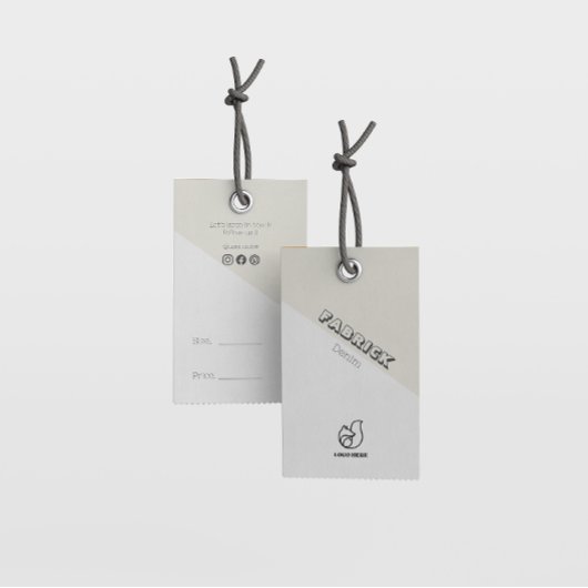 Kleding Hang Label Modern Contemporary