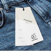 Kleding Hang Label Modern Trendy Minimalist Mini Visitekaartjes