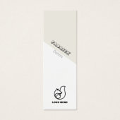 Kleding Hang Label Modern Trendy Minimalist Mini Visitekaartjes (Voorkant)
