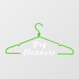 Kleding Hanger Stomerij Zakelijke Promo Deur Raamsticker