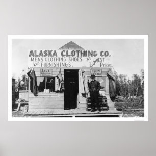 Kleding in Anchorage, Alaska 1915 Poster
