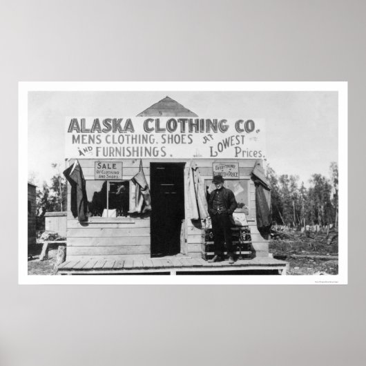 Kleding in Anchorage, Alaska 1915 Poster (Voorkant)