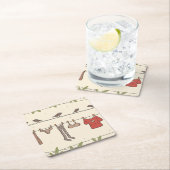 Kleding in de tuin kartonnen onderzetters (Insitu)