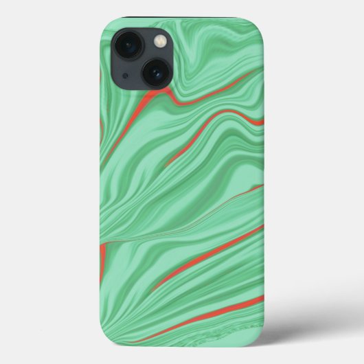 Kleding in krommen met lichtmuntgroene tinten Case-Mate iPhone case (Achterkant)