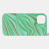 Kleding in krommen met lichtmuntgroene tinten Case-Mate iPhone case (Achterkant (horizontaal))