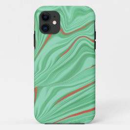Kleding in krommen met lichtmuntgroene tinten Case-Mate iPhone case
