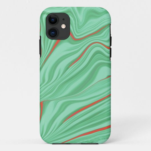 Kleding in krommen met lichtmuntgroene tinten Case-Mate iPhone case (Achterkant)