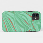 Kleding in krommen met lichtmuntgroene tinten Case-Mate iPhone case (Achterkant (horizontaal))