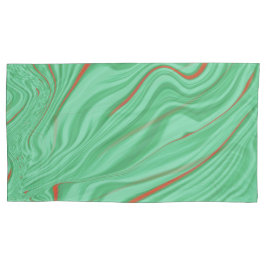 Kleding in krommen met lichtmuntgroene tinten kussensloop