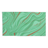 Kleding in krommen met lichtmuntgroene tinten kussensloop (Achterkant-Rechts)