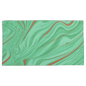 Kleding in krommen met lichtmuntgroene tinten kussensloop (Voorkant-Rechts)