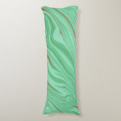 Kleding in krommen met lichtmuntgroene tinten lichaamskussen (Voorkant Verticaal)