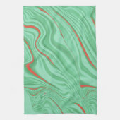 Kleding in krommen met lichtmuntgroene tinten theedoek (Verticaal)