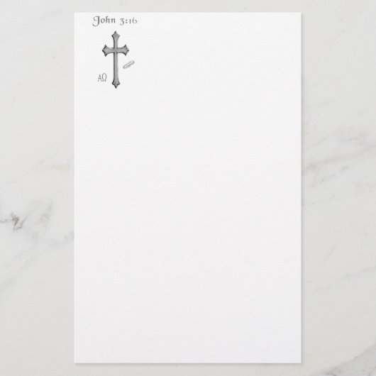 Kleding John 3:16 Briefpapier (Voorkant)