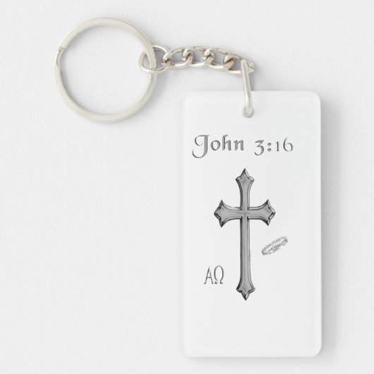 Kleding John 3:16 Sleutelhanger (Voorkant)