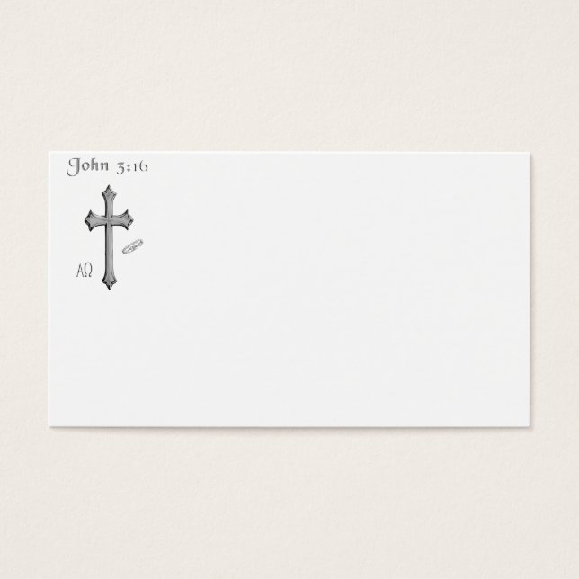 Kleding John 3:16 Visitekaartjes (Voorkant)