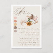 Kleding Jurk Code Floral Boho Western Pet Bruiloft Informatiekaartje (Voorkant)