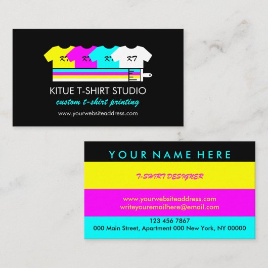 Kleding kleding Kleding Winkel Afdrukken op aanvra Visitekaartje (Voorkant / Achterkant)