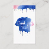 Kleding kleding wasgoed visitekaartje (Achterkant)