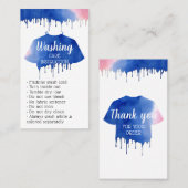 Kleding kleding wasgoed visitekaartje (Voorkant / Achterkant)