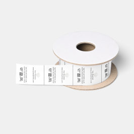 Kleding kledingstuk label Stof verzorging logo's p Satijnen Lint
