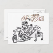 Kleding krijgt een goed kleurend Bord Briefkaart (Voorkant / Achterkant)