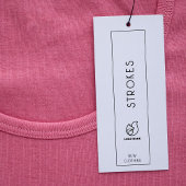 Kleding Label Dank u Hang Label Wit Mini Visitekaartjes