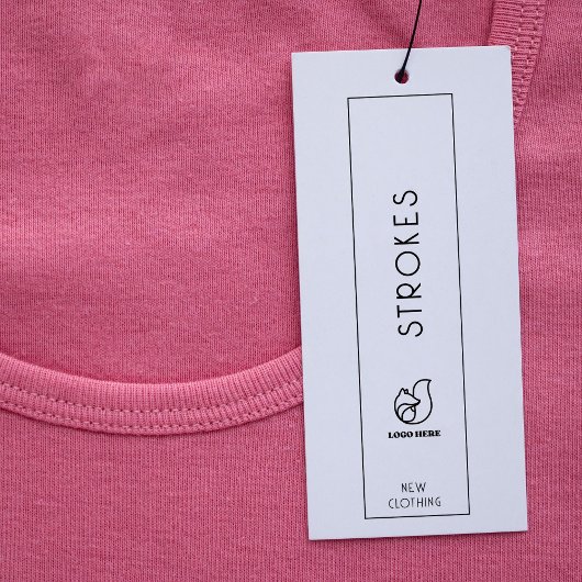 Kleding Label Dank u Hang Label Wit Mini Visitekaartjes