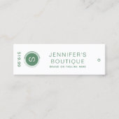 Kleding Labels Groene zakelijke Labels (Voorkant)