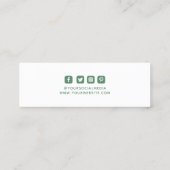 Kleding Labels Groene zakelijke Labels (Achterkant)