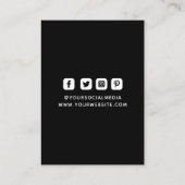 Kleding Labels Hang Labels Klein-zwart-wit (Achterkant)