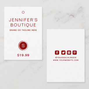 Kleding Labels Hang Labels Kleine Onderneming Bour