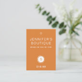 Kleding Labels hangen Labels Sinaasappel kleine be (Staand voorkant)