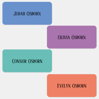 Kleding Labels - Jewel Tones