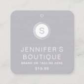 Kleding Labels Klein bedrijf Grijs Wit (Voorkant)