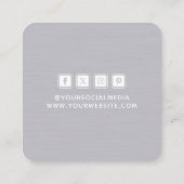 Kleding Labels Klein bedrijf Grijs Wit (Achterkant)