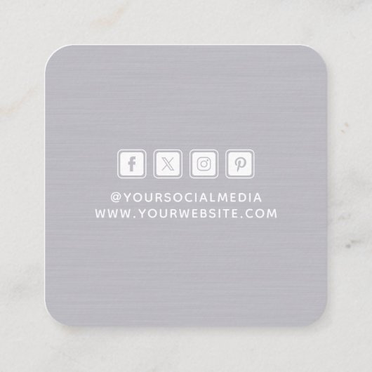 Kleding Labels Klein bedrijf Grijs Wit (Achterkant)