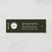 Kleding Labels Klein bedrijf Groen Wit (Voorkant)