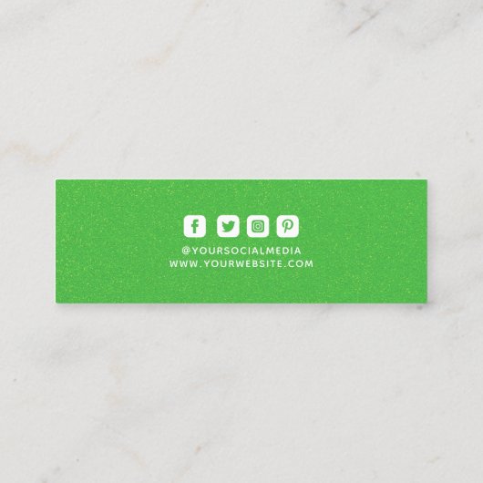 Kleding Labels Klein bedrijf Groen Wit (Achterkant)