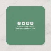 Kleding Labels Klein bedrijf Groen Wit (Achterkant)