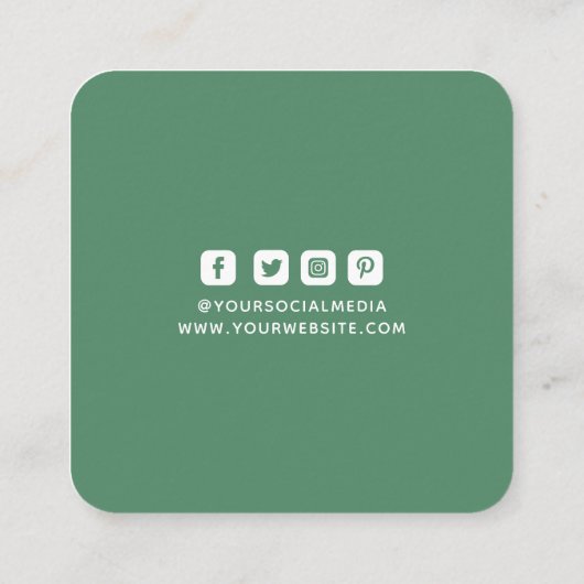 Kleding Labels Klein bedrijf Groen Wit (Achterkant)