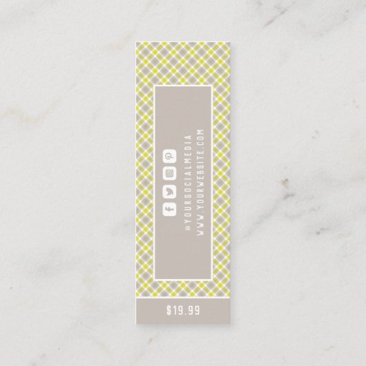 Kleding Labels Klein bedrijf Label Tartanprijs (Achterkant)