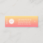 Kleding Labels Klein bedrijf Oranje Wit (Voorkant)