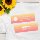 Kleding Labels Klein bedrijf Oranje Wit