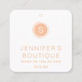 Kleding Labels Klein bedrijf Oranje Wit (Voorkant)