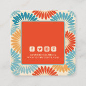 Kleding Labels Klein bedrijf Retro Groovy Floral (Achterkant)