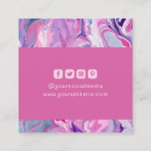 Kleding Labels Klein Bedrijf Roze Modern Abstract (Achterkant)