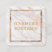 Kleding Labels Klein bedrijf Wit Goud Marmer (Voorkant)