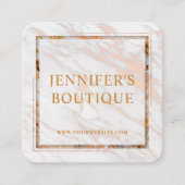 Kleding Labels Klein bedrijf Wit Goud Marmer (Voorkant)